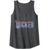 imageWicked For Good Glinda Elegant Logo Tank TopDark Heather Grey