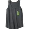 imageWicked Logo Elphaba Daydreaming Playful Cartoon Style Tank TopDark Heather Grey
