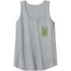 imageWicked Logo Elphaba Daydreaming Playful Cartoon Style Tank TopHeather Grey