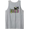 imageWicked Logo Elphaba Daydreaming Playful Cartoon Style Tank TopHeather Grey