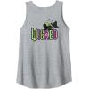 imageWicked Logo Elphaba Daydreaming Playful Cartoon Style Tank TopHeather Grey