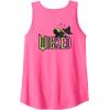 imageWicked Logo Elphaba Daydreaming Playful Cartoon Style Tank TopNeon Pink