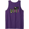 imageWicked Logo Elphaba Daydreaming Playful Cartoon Style Tank TopPurple