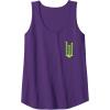 imageWicked Logo Elphaba Daydreaming Playful Cartoon Style Tank TopPurple