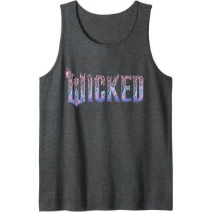 imageWicked For Good Glinda Elegant Logo Tank TopDark Heather Grey