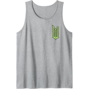 imageWicked Logo Elphaba Daydreaming Playful Cartoon Style Tank TopHeather Grey