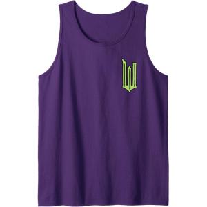 imageWicked Logo Elphaba Daydreaming Playful Cartoon Style Tank TopPurple