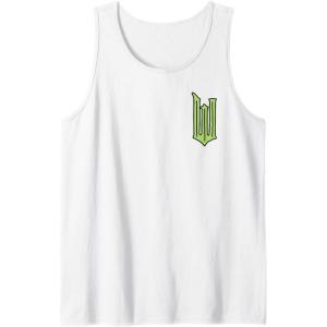 imageWicked Logo Elphaba Daydreaming Playful Cartoon Style Tank TopWhite