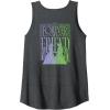 imageWicked For Good Forever My Friend Silhouettes Front ampamp Back Tank TopDark Heather Grey