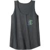imageWicked For Good Forever My Friend Silhouettes Front ampamp Back Tank TopDark Heather Grey