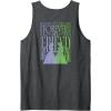 imageWicked For Good Forever My Friend Silhouettes Front ampamp Back Tank TopDark Heather Grey