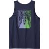 imageWicked For Good Forever My Friend Silhouettes Front ampamp Back Tank TopNavy Blue