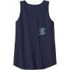 imageWicked For Good Forever My Friend Silhouettes Front ampamp Back Tank TopNavy Blue