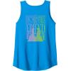 imageWicked For Good Forever My Friend Silhouettes Front ampamp Back Tank TopSapphire Blue