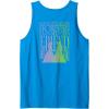 imageWicked For Good Forever My Friend Silhouettes Front ampamp Back Tank TopSapphire Blue