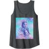 imageWicked For Good Glinda Close Up Florals Tank TopDark Heather Grey