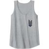 imageWicked For Good Ozian Pattern Logo Front And Back Tank TopHeather Grey