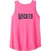 imageWicked For Good Ozian Pattern Logo Front And Back Tank TopNeon Pink
