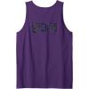 imageWicked For Good Ozian Pattern Logo Front And Back Tank TopPurple