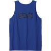 imageWicked For Good Ozian Pattern Logo Front And Back Tank TopRoyal Blue