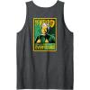 imageWicked For Good The Wizard Sees Everything Front ampamp Back Tank TopDark Heather Grey