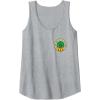 imageWicked For Good The Wizard Sees Everything Front ampamp Back Tank TopHeather Grey