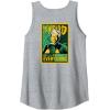 imageWicked For Good The Wizard Sees Everything Front ampamp Back Tank TopHeather Grey