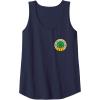 imageWicked For Good The Wizard Sees Everything Front ampamp Back Tank TopNavy Blue