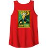 imageWicked For Good The Wizard Sees Everything Front ampamp Back Tank TopRed