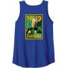 imageWicked For Good The Wizard Sees Everything Front ampamp Back Tank TopRoyal Blue