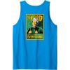imageWicked For Good The Wizard Sees Everything Front ampamp Back Tank TopSapphire Blue