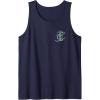 imageWicked For Good Forever My Friend Silhouettes Front ampamp Back Tank TopNavy Blue