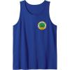 imageWicked For Good The Wizard Sees Everything Front ampamp Back Tank TopRoyal Blue