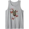 imageWicked Movie Logo W Butterfly Tank TopHeather Grey