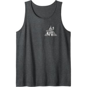 imageWicked For Good A Man Made of Tin Front ampamp Back Tank TopDark Heather Grey