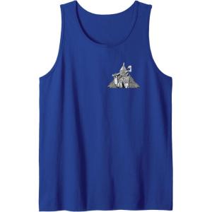 imageWicked For Good A Man Made of Tin Front ampamp Back Tank TopRoyal Blue