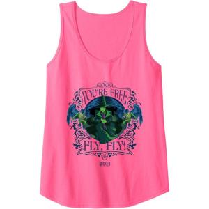 imageWicked For Good Elphaba Youre Free Fly Tank TopNeon Pink