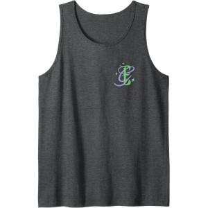 imageWicked For Good Forever My Friend Silhouettes Front ampamp Back Tank TopDark Heather Grey