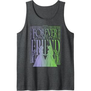 imageWicked For Good Forever My Friend Silhouettes Tank TopDark Heather Grey