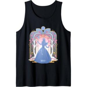 imageWicked For Good Glinda Silhouette in Blue Tank TopBlack