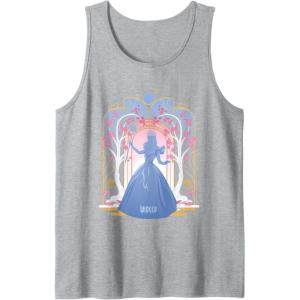 imageWicked For Good Glinda Silhouette in Blue Tank TopHeather Grey