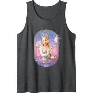 imageWicked For Good Glinda Sparkling Wand Tank TopDark Heather Grey