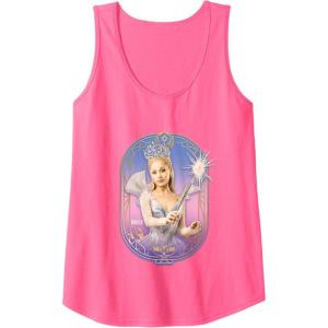 imageWicked For Good Glinda Sparkling Wand Tank TopNeon Pink