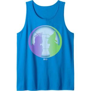 imageWicked For Good Glinda ampamp Elphaba Face to Face Tank TopSapphire Blue