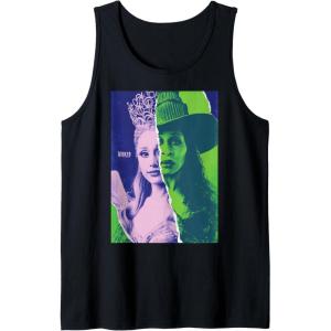 imageWicked For Good Glinda and Elphaba Split Portrait Tank TopBlack