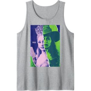 imageWicked For Good Glinda and Elphaba Split Portrait Tank TopHeather Grey
