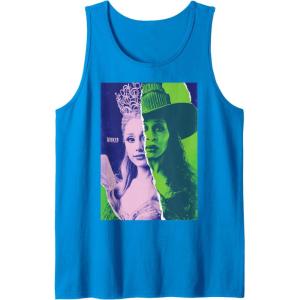 imageWicked For Good Glinda and Elphaba Split Portrait Tank TopSapphire Blue