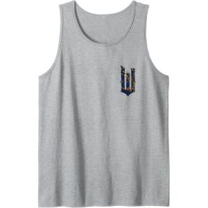 imageWicked For Good Ozian Pattern Logo Front And Back Tank TopHeather Grey
