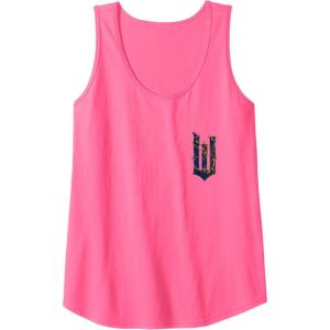 imageWicked For Good Ozian Pattern Logo Front And Back Tank TopNeon Pink