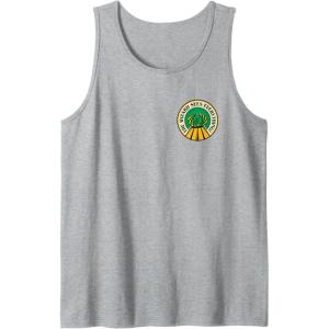 imageWicked For Good The Wizard Sees Everything Front ampamp Back Tank TopHeather Grey